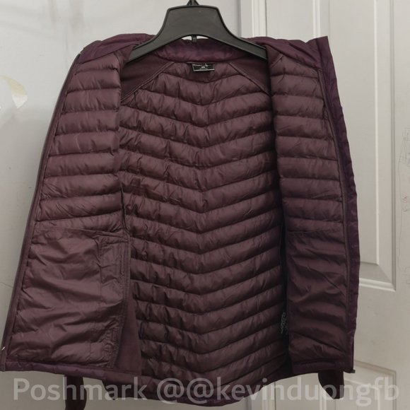 32 Degrees‎ Heat Womens Mixed Media Full Zip Jacket Deep Burgundy - Picture 3 of 8